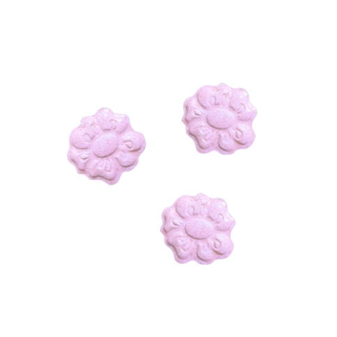 Strawberry Shortcake Strawberry Blossoms Easter Strawberry Flavored Candy, 1 Ounce Tin - 12 Count Display Box