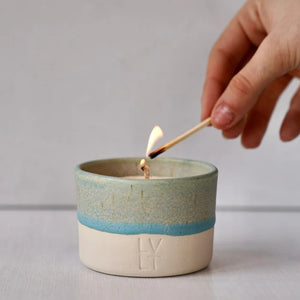 Riptide Candle Vessel + Wax Candle Refill