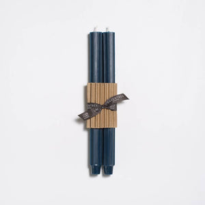 Greentree Home Candle, 12" Fluted Unscented Taper Handmade Beeswax Candles