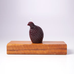 Greentree Home Candle, Partridge Bird Unscented Handmade Beeswax Sculptural Animal Candles