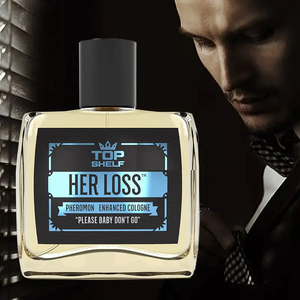 Top Shelf Her Loss Eau de Cologne 100ml For Men Spicy Woody Amber Scent Long Lasting Daily Dating Perfume Natural Spray
