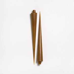 Greentree Home Candle, 14" Cone Unscented Taper Handmade Beeswax Candles