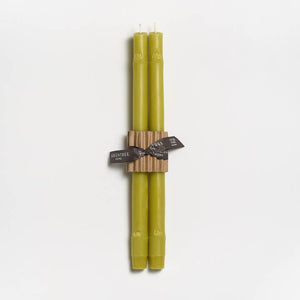 Greentree Home Candle, 12" Bamboo Unscented Taper Handmade Beeswax Candles