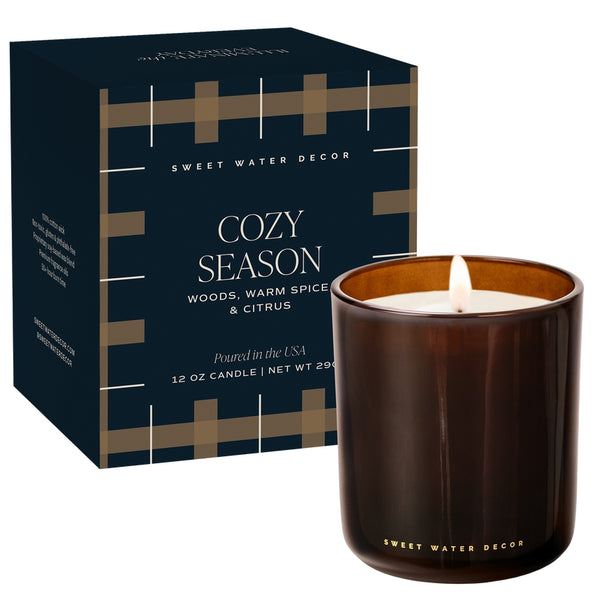 Sweet Water Decor Cozy Season 12 oz Boxed Soy Candle