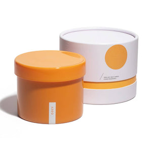 Vella & Co, Cozy Hazelnut Espresso & Toffee 16 Ounce Soy Candle, Orange Glass