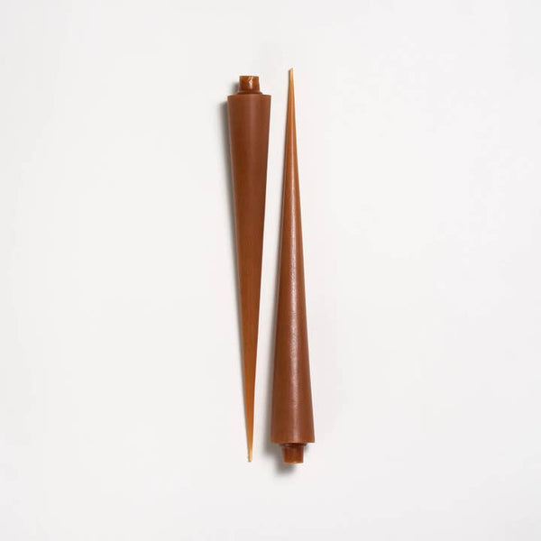 Greentree Home Candle, 14" Cone Unscented Taper Handmade Beeswax Candles
