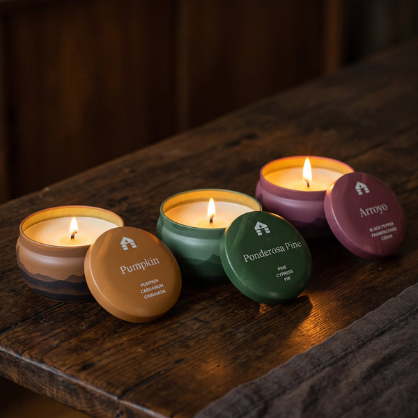Scented Candle Tins - Non-Toxic Coconut Wax - Aromática 8 oz