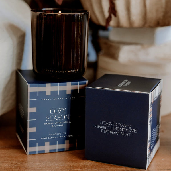 Sweet Water Decor Cozy Season 12 oz Boxed Soy Candle