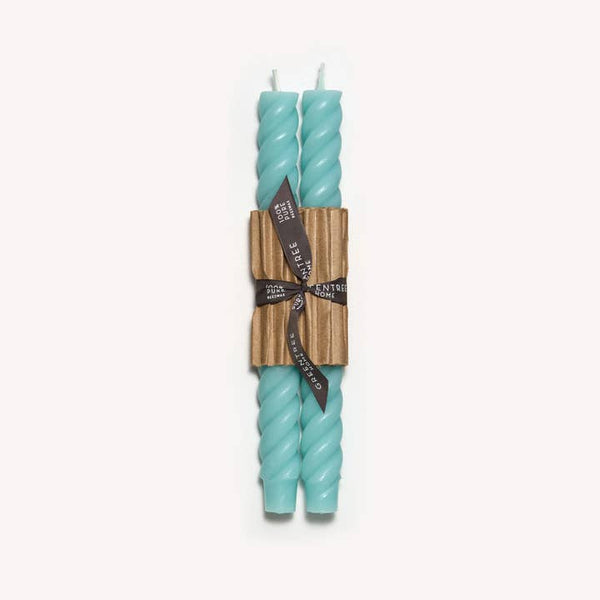 Greentree Home Candle, 10" Rope Unscented Taper Handmade Beeswax Candles