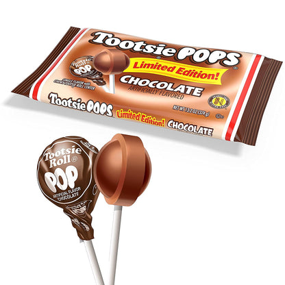 Tootsie Pops Chocolate Flavor Limited Edition, Single Flavor Lollipop, 13.2 Ounce Bag