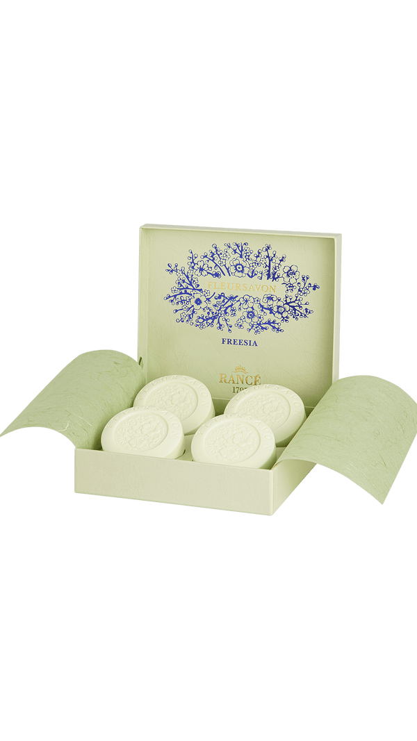 Rancé 1795 Freesia Perfumed Soap, 4 x 100g