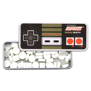 Nintendo Power Mints Peppermint Candy, 1.8 Ounce Tin - 18 Count Display Box