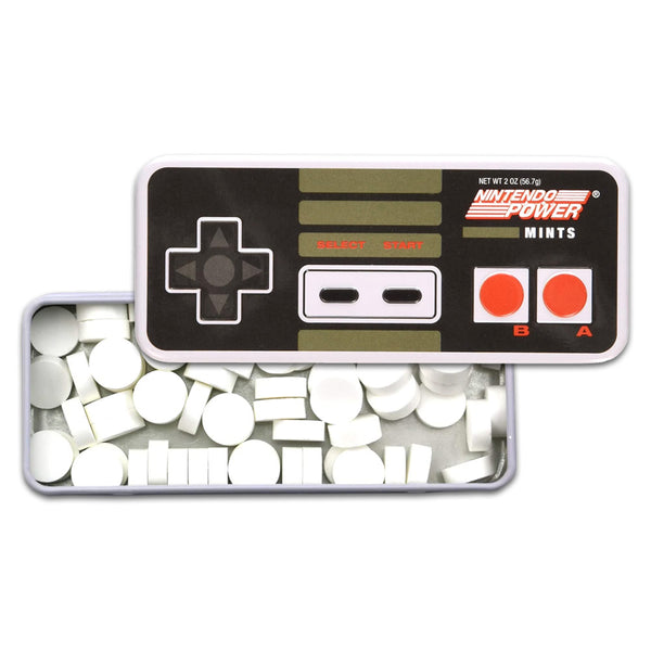 Nintendo Power Mints Peppermint Candy, 1.8 Ounce Tin - 18 Count Display Box
