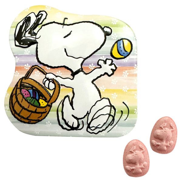 Peanuts Easter Beagle, Strawberry Cake Flavored Candy, 1.5 Ounce Tin