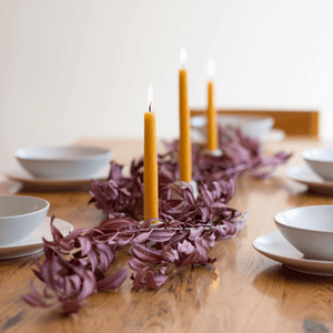Beeswax Taper Candles - Hand-Dipped - 1 Pair