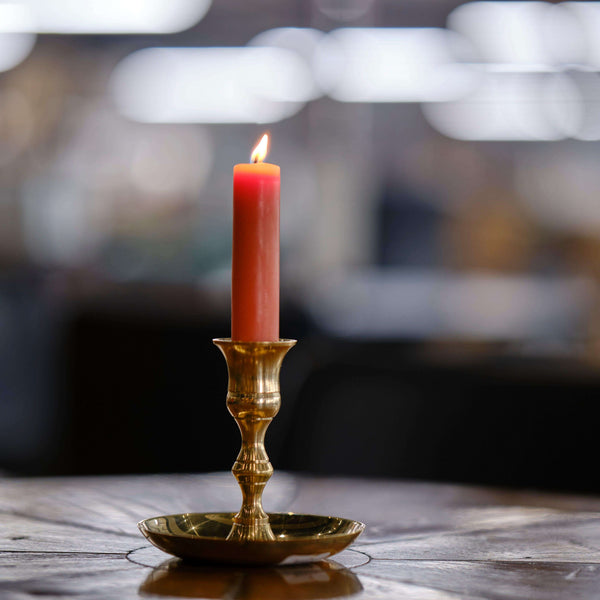 Beeswax Taper Candles - Hand-Dipped - 1 Pair