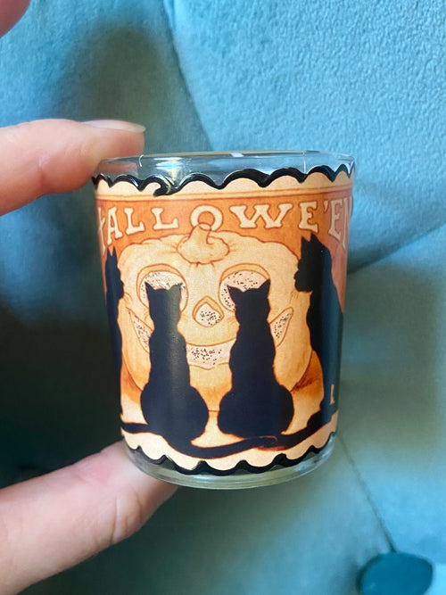 Seventh Muse, Halloween Votives with Vintage Pictures - Soy Wax