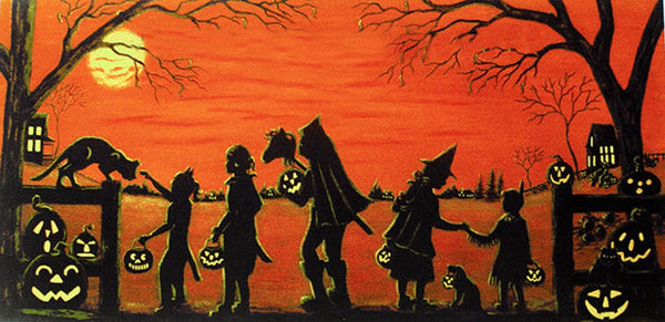 Seventh Muse, Halloween Votives with Vintage Pictures - Soy Wax