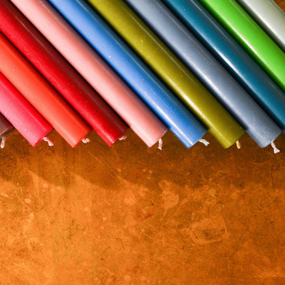 British Colour Standard Eco Dinner Candles, 25cm / 10'' H - 25 per pack