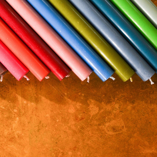 British Colour Standard Eco Dinner Candles, 25cm / 10'' H - 25 per pack