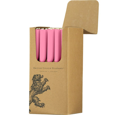 British Colour Standard Eco Dinner Candles, 25cm / 10'' H - 25 per pack