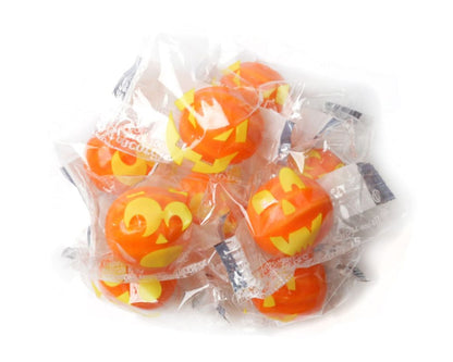 Jack O' Lanterns Halloween Dubble Bubble Pumpkin Gum Balls, 50 Pieces, 9.86 Ounce Bag