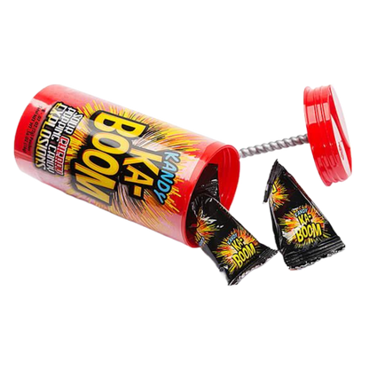 Kandy KA-BOOM Sour Cherry Popping Candy Explosions, 0.56 Ounces - 12 Count Display Box