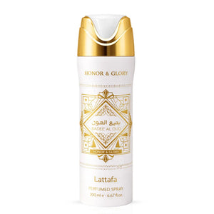 Lattafa Bade'E Al Oud Honor & Glory Unisex Perfumed Body Spray, 200 ml/6.67 fl.oz.