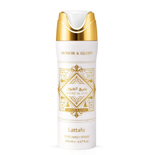 Lattafa Bade'E Al Oud Honor & Glory Unisex Perfumed Body Spray, 200 ml/6.67 fl.oz.