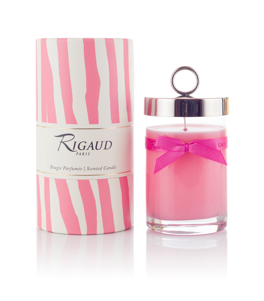 Rigaud Scented Candle, Handmade in France, Rose Couture