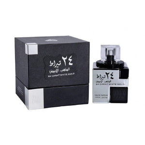 Lattafa 24 Carat White Gold Eau de Parfum Unisex Perfume, 100 ml