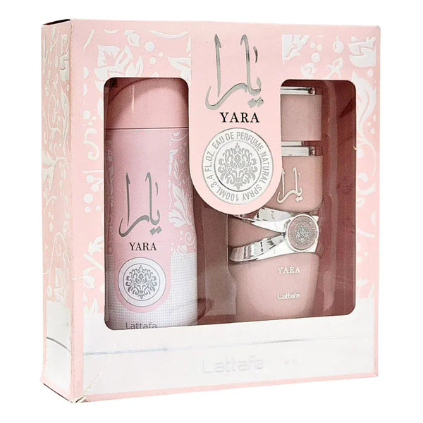Lattafa Yara Gift Set 2 pcs EDP Spray 100ml & Body Spray 200ml for Women