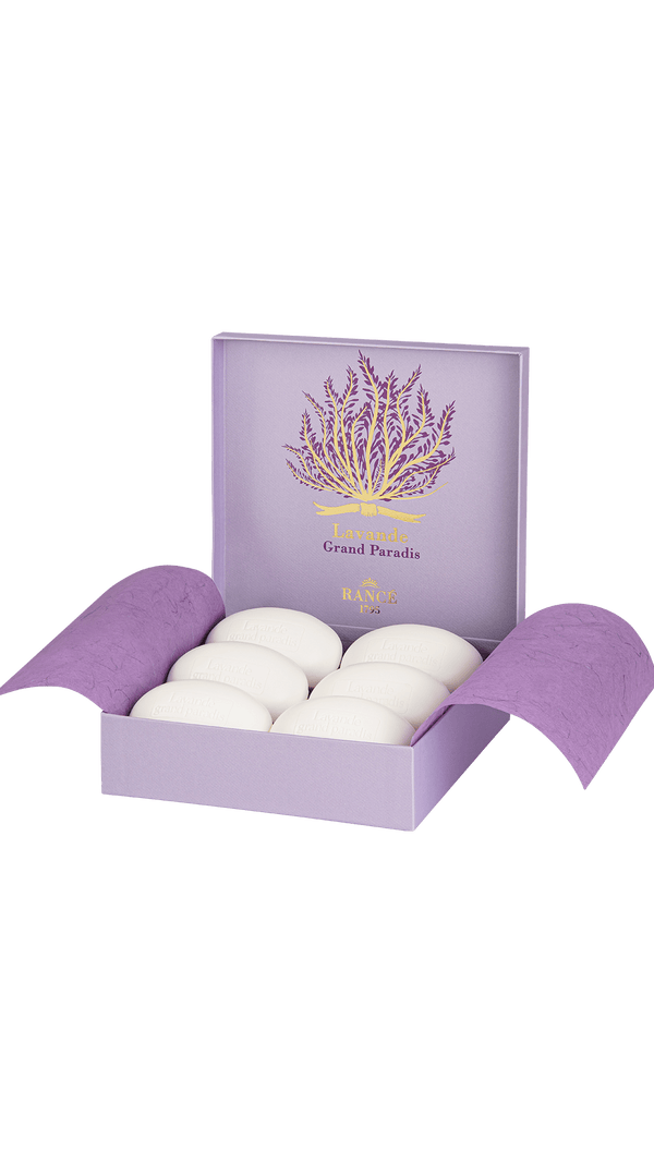Rancé 1795 Lavande Grand Paradis Perfumed Soap, 6 x 220g