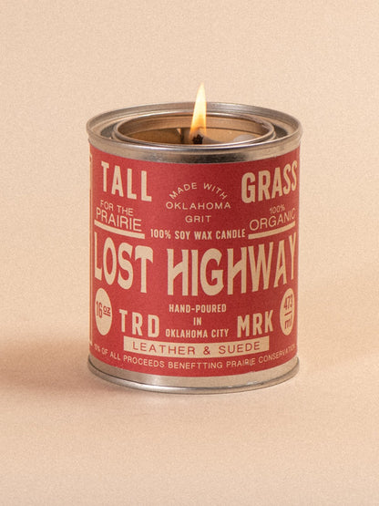 Lost Highway: Leather + Suede Soy Wax Candle