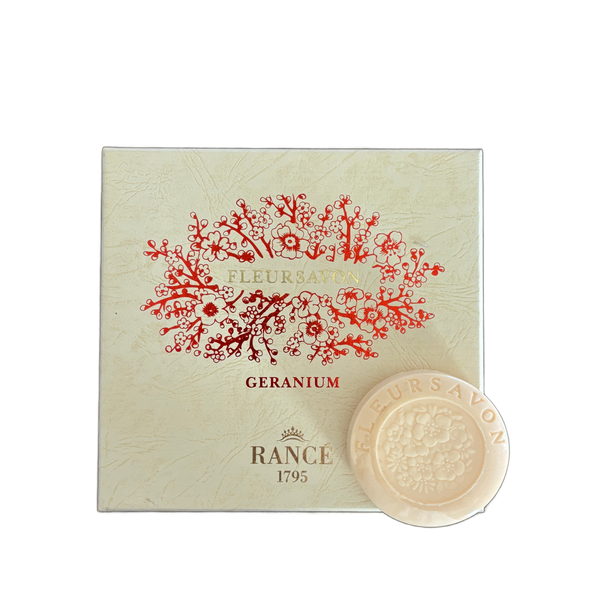Rancé 1795 Geranium Perfumed Soap, 4 x 100g