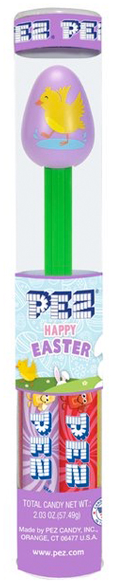 PEZ Easter Dispensers and Candy Holiday Tubes with 7 Packages of Candy Refills