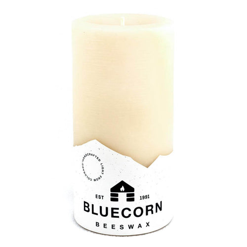Ivory Pure Beeswax Pillar Candles