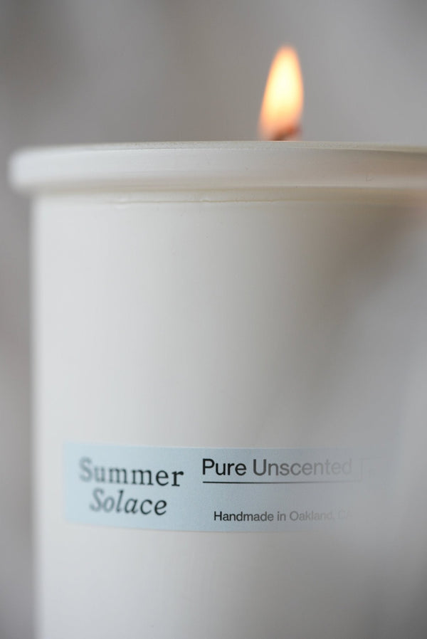 Pure Unscented Tallow Candle – Regenerative Suet & Beeswax | 6 oz