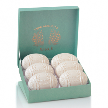 Rancé 1795 Lily of the Valley (Vero Mughetto) Perfumed Soap, 6 x 75g