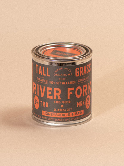 River Fork: Honeysuckle + Rain Soy Wax Candle