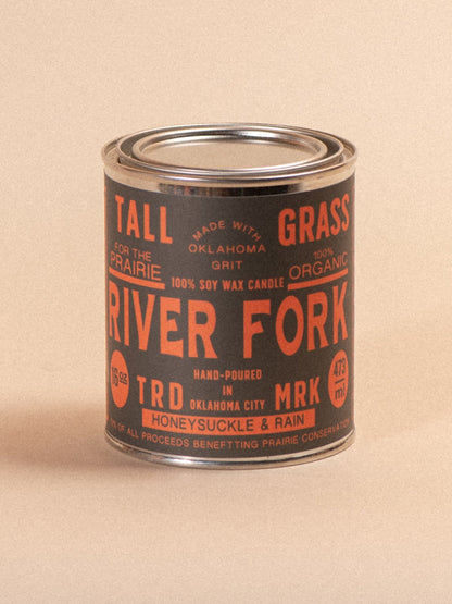 River Fork: Honeysuckle + Rain Soy Wax Candle