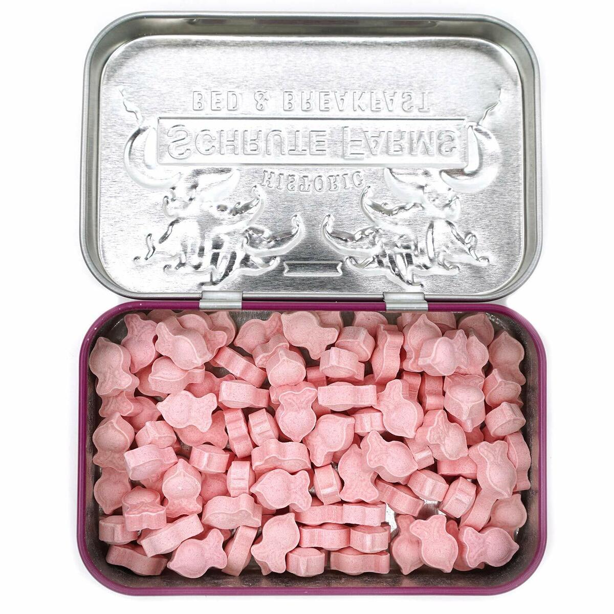 The Office Schrute Farms Welcome Mints, 1.5 Ounces Pink Beet-Shaped Mints Tin - 18 Count Display Box (Copy)