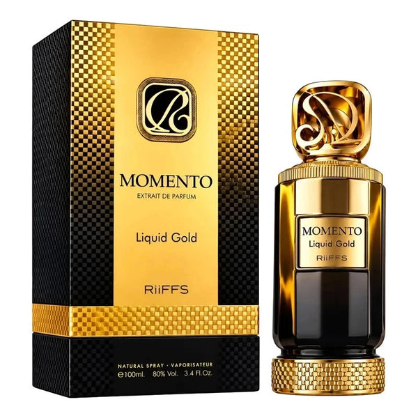 Riiffs Momento Liquid Gold Extrait de Parfum Perfume Spray for Women, 100 ml