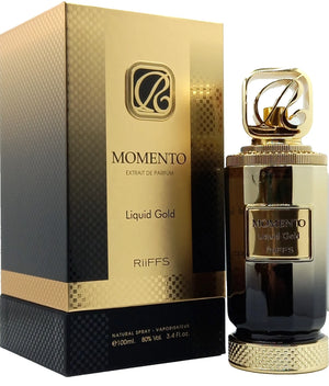 Riiffs Momento Liquid Gold Extrait de Parfum Perfume Spray for Women, 100 ml