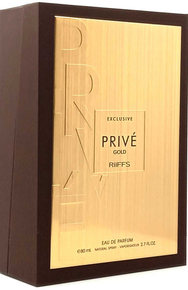 Riiffs Exclusive Privè Gold Eau de Parfum for Men, 80 ml