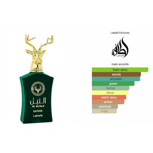 Lattafa Al Noble Safeer Eau de Parfum Unisex Perfume, 100 ml