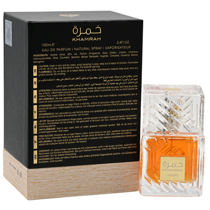 Lattafa Khamrah Eau de Parfum Unisex Perfume, 100 ml