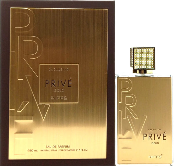 Riiffs Exclusive Privè Gold Eau de Parfum for Men, 80 ml