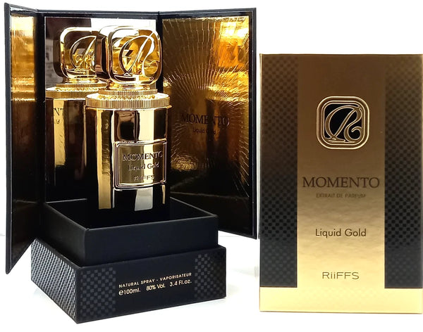 Riiffs Momento Liquid Gold Extrait de Parfum Perfume Spray for Women, 100 ml