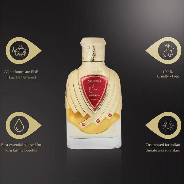 Riiffs Samah Samah Eau de Parfum Spray Perfume for Women, 100 ml